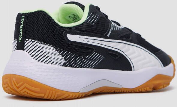 Puma solarflash ii indoorschoenen zwart wit kinderen