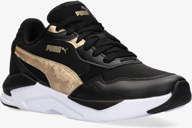 Puma x-ray speed lite metallics sneakers zwart goud dames