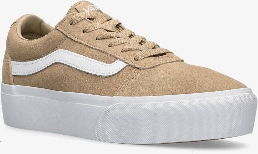 Vans ward sneakers bruin wit dames