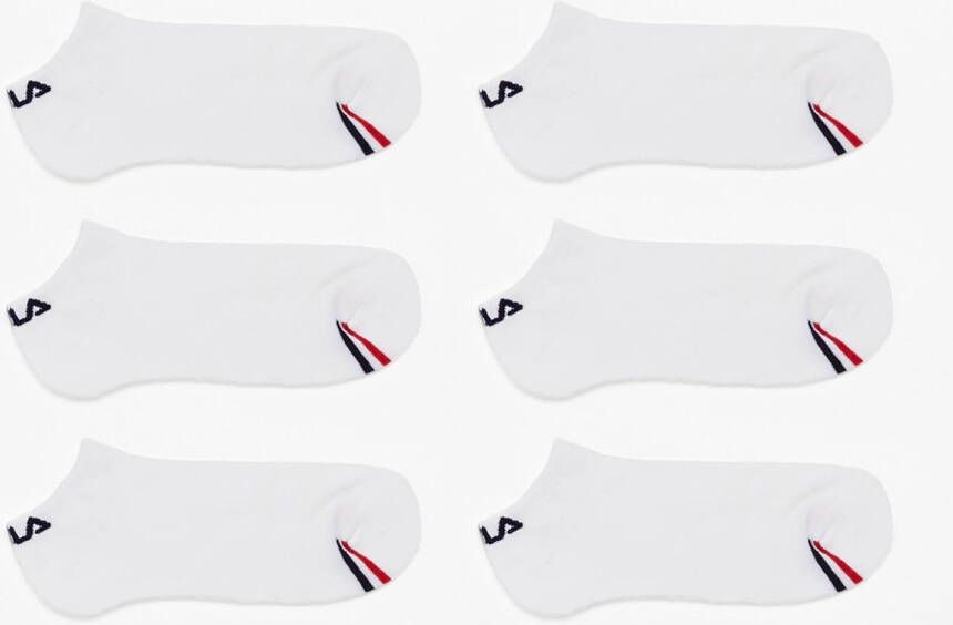 Fila invisible sokken 6-pack wit