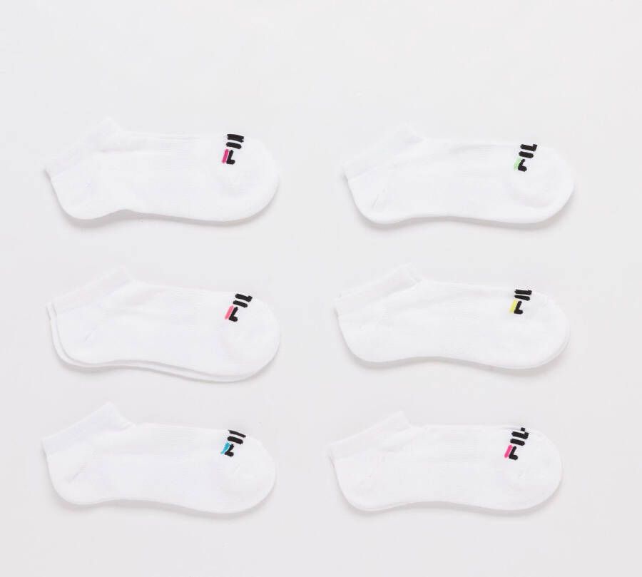 Fila invisible sokken 6-pack wit