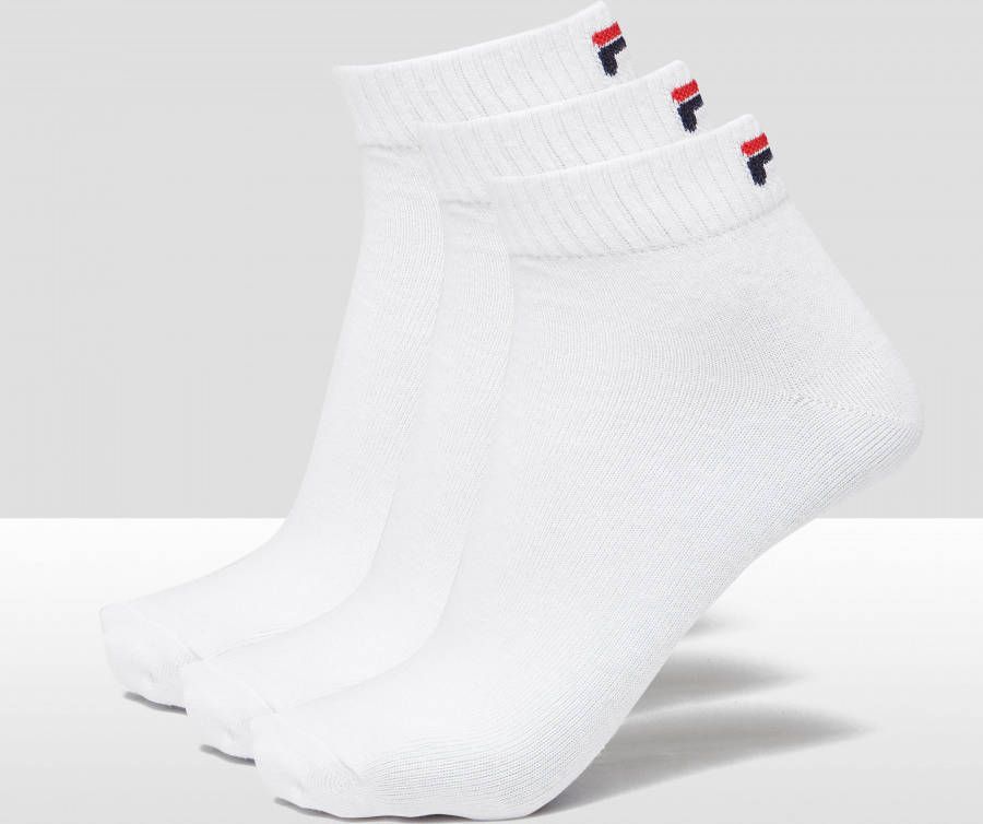 Fila quarter sokken 3 pack wit - Schoenen.nl