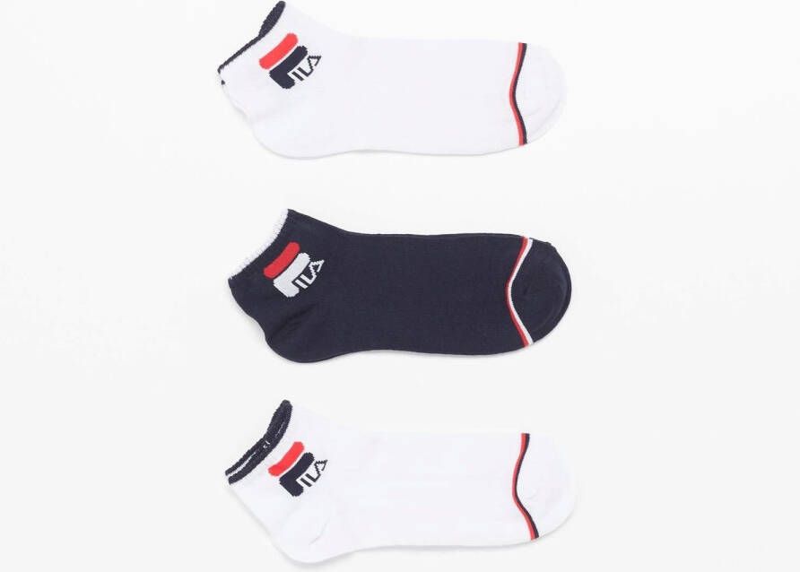 Fila sokken 3-pack rood wit