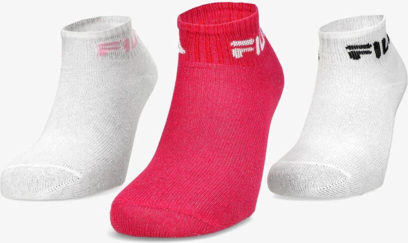 Fila sokken 3-pack roze wit dames