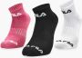 Fila sokken 3-pack zwart wit dames - Thumbnail 1