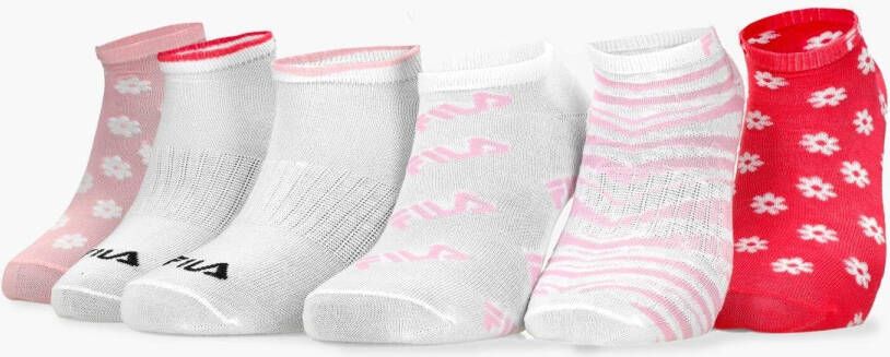 Fila sokken wit roze dames