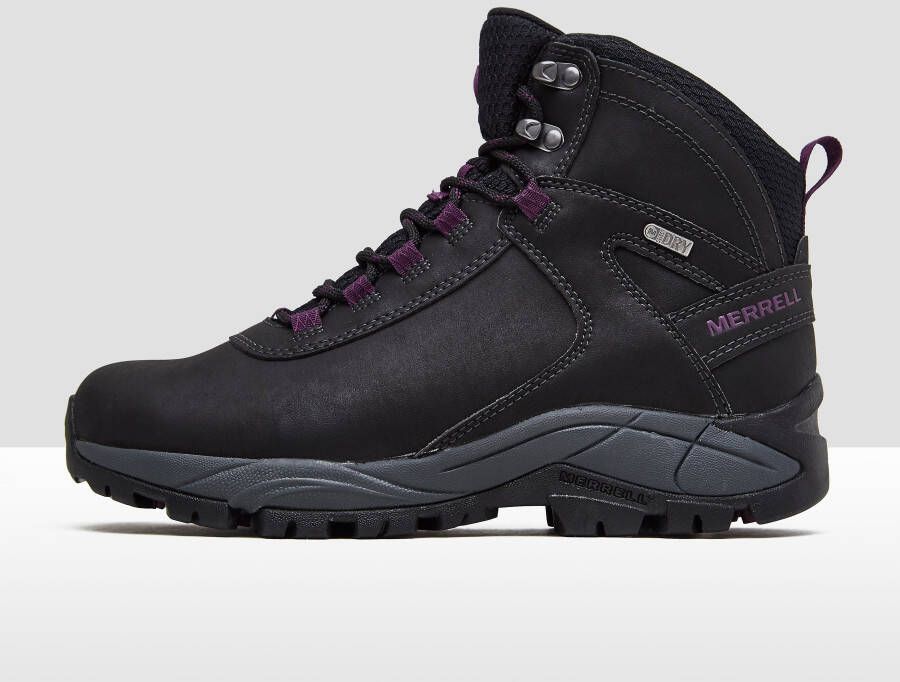 Merrell vego mid leather waterproof wandelschoenen zwart paars dames