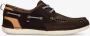NICOBOCO boat sneakers bruin zwart heren - Thumbnail 1