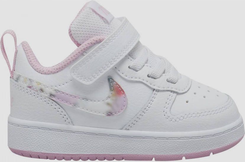 Nike borough low 2 sneakers wit roze kinderen -