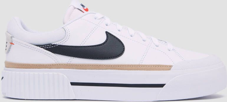 Nike court legacy lift sneakers wit zwart dames