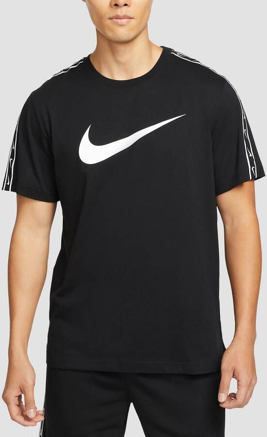 Nike sportswear repeat shirt zwart wit heren