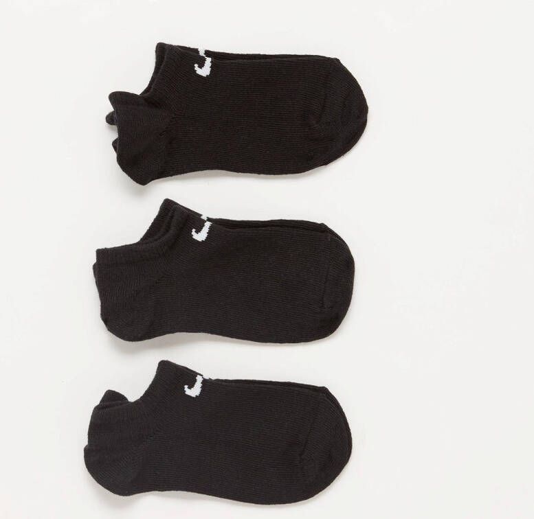 Nike value no show 3-pack sokken zwart