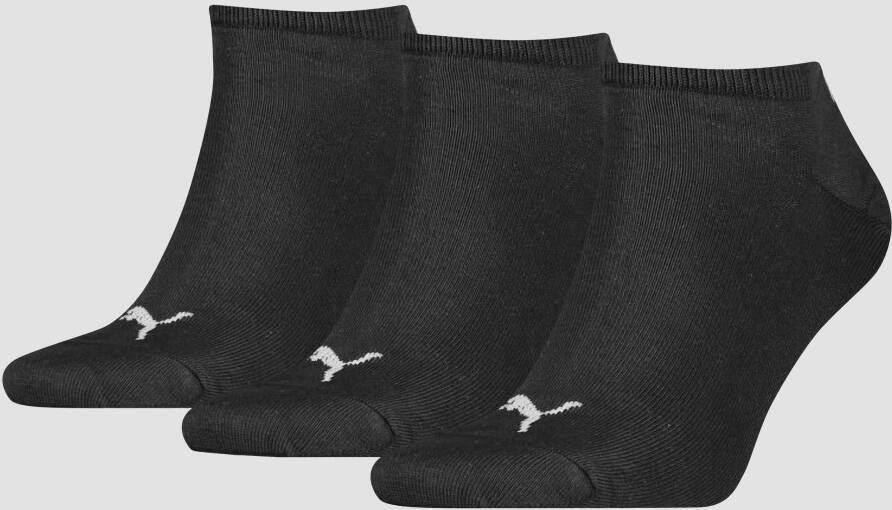 Puma invisible sokken 3-pack zwart