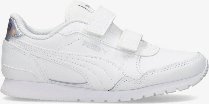Puma St Runner V3 Wit Sneakers Klittenband Meisjes