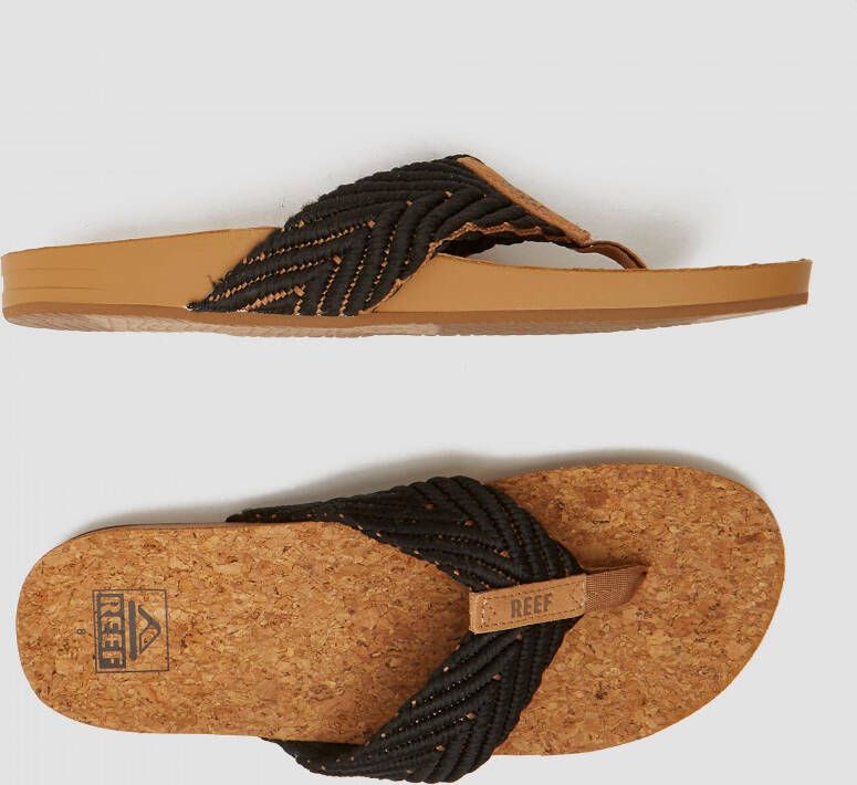 Reef Cushion Strand Dames Slippers Black Natural - Foto 7