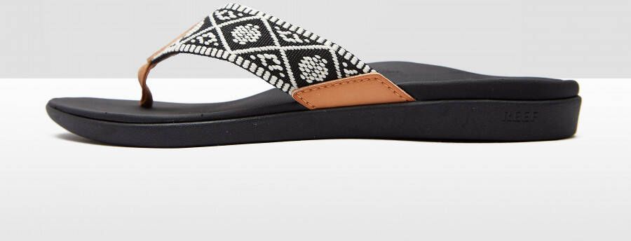 Reef Ortho Wovenblack White Dames Slippers Zwart Wit - Foto 7