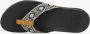 Reef Ortho Wovenblack White Dames Slippers Zwart Wit - Thumbnail 5