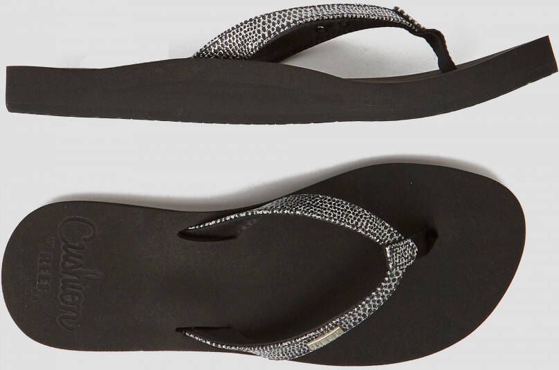 Reef Star Cushion Sassyblack Silver Dames Slippers Zwart Zilver - Foto 8