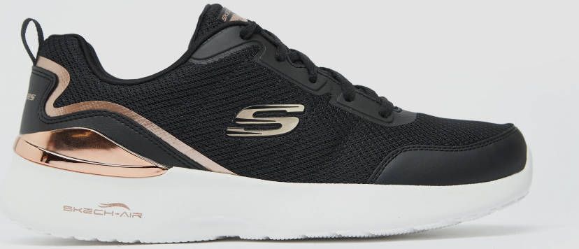 Skechers skech air dynamight sneakers zwart goud dames