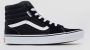 Vans Filmore Hi sneakers zwart wit Jongens Meisjes Suede Effen 30.5 - Thumbnail 4