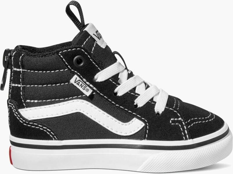 Vans filmore high zip sneakers zwart wit kinderen