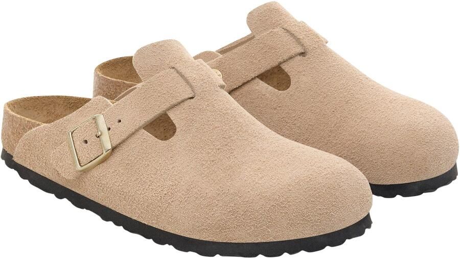 Birkenstock Boston Suède Slippers Senior