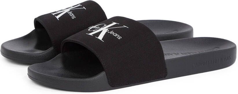 Calvin Klein Monogram Canvas Badslippers Heren