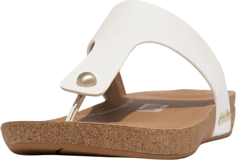 FitFlop iQushion Leather Toepost Teenslippers Dames