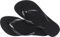 Havaianas Slim Crystal SW II Teenslippers Dames - Zwart