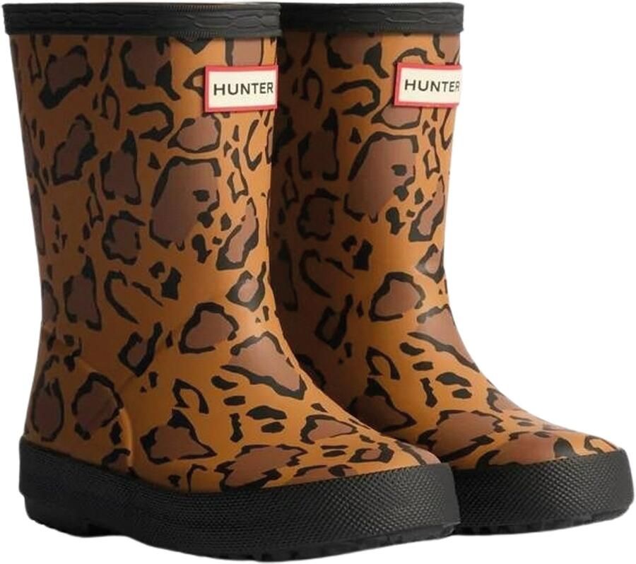 Hunter First Leopard Print Regenlaarzen Junior