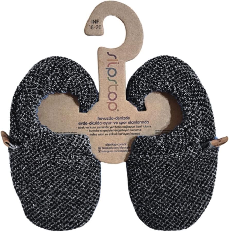 Slipstop Antrasit Bootie Sloffen Junior