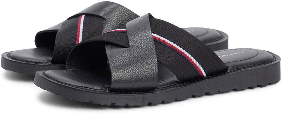 Tommy Hilfiger Core Leather Criss Slippers Heren