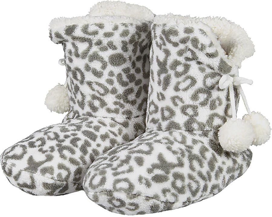 Apollo Hoge sloffen pantoffels Dieren luipaard print dames Pluche dierensloffen panterprint