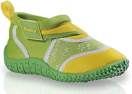 Fashy Groen gele kinder waterschoenen