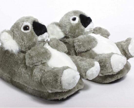 Merkloos Dieren sloffen Koala grijs comfortabel warm