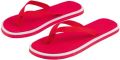 Merkloos Rode heren teenslippers strandganger slipper - Rode