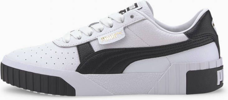 PUMA Cali sportschoenen voor Dames, Wit/Zwart, Maat 39 | - Schoenen.nl