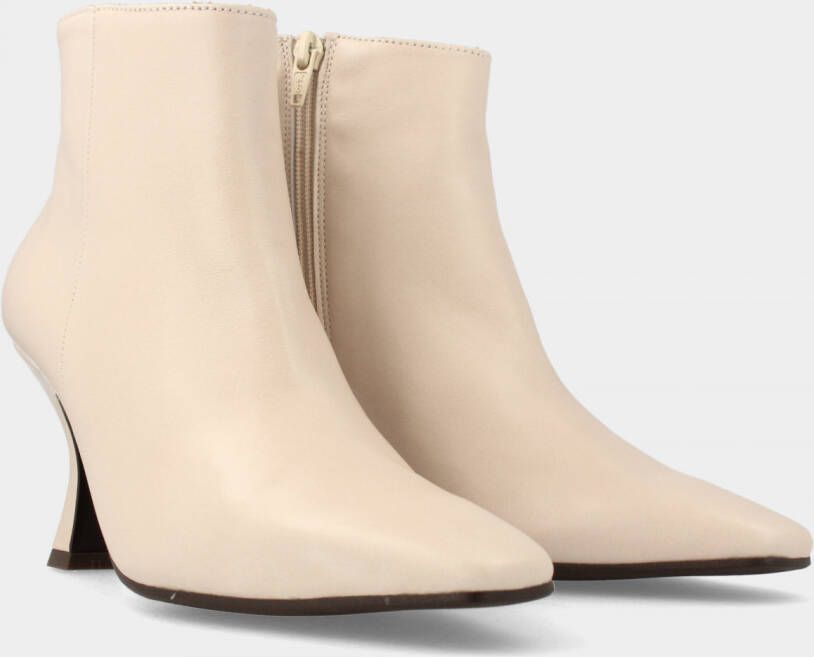 MW RED-RAG Beige boots met queenie hakje | 78234