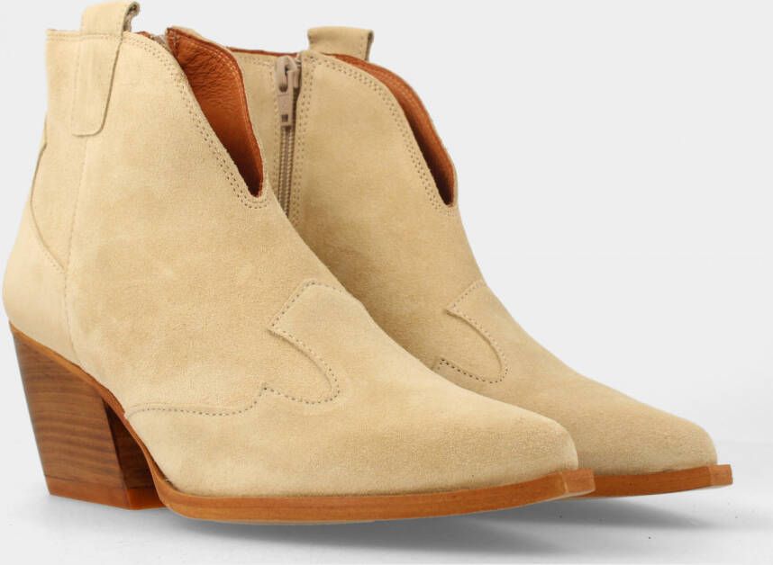 MW RED-RAG Beige western boots | 75008