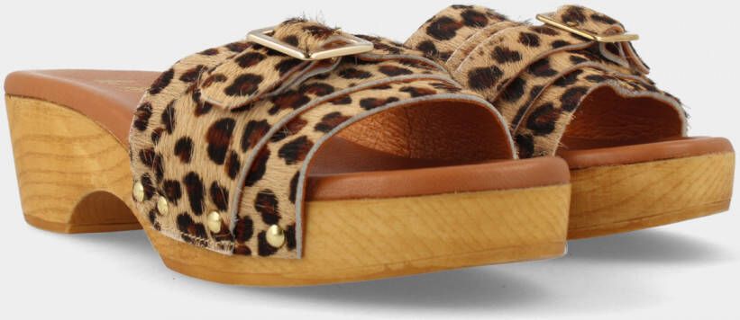 RED-RAG Muiltjes Dames 79606 Maat: 37 Materiaal: Ponyhair Kleur: Bruin - Foto 8