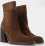 Red-Rag 77384 Enkellaarsjes Enkelboots met rits Dames Bruin - Thumbnail 3