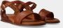 Red-Rag Red Rag Sandalen Dames Damesschoenen Leer Sleehak hoogte 4 cm 79370 Cognac - Thumbnail 5