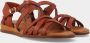 Red Rag Sandalen Plat Sandalen Plat cognac - Thumbnail 3