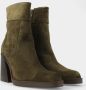 Red-Rag 77384 Enkellaarsjes Enkelboots met rits Dames Groen - Thumbnail 3