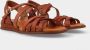 Red-Rag Red Rag 79542 Tiny Wedge Sandalen Dames Cognac - Thumbnail 3