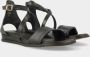 Red Rag Zwarte Kruisband Sandalen Black Dames - Thumbnail 2