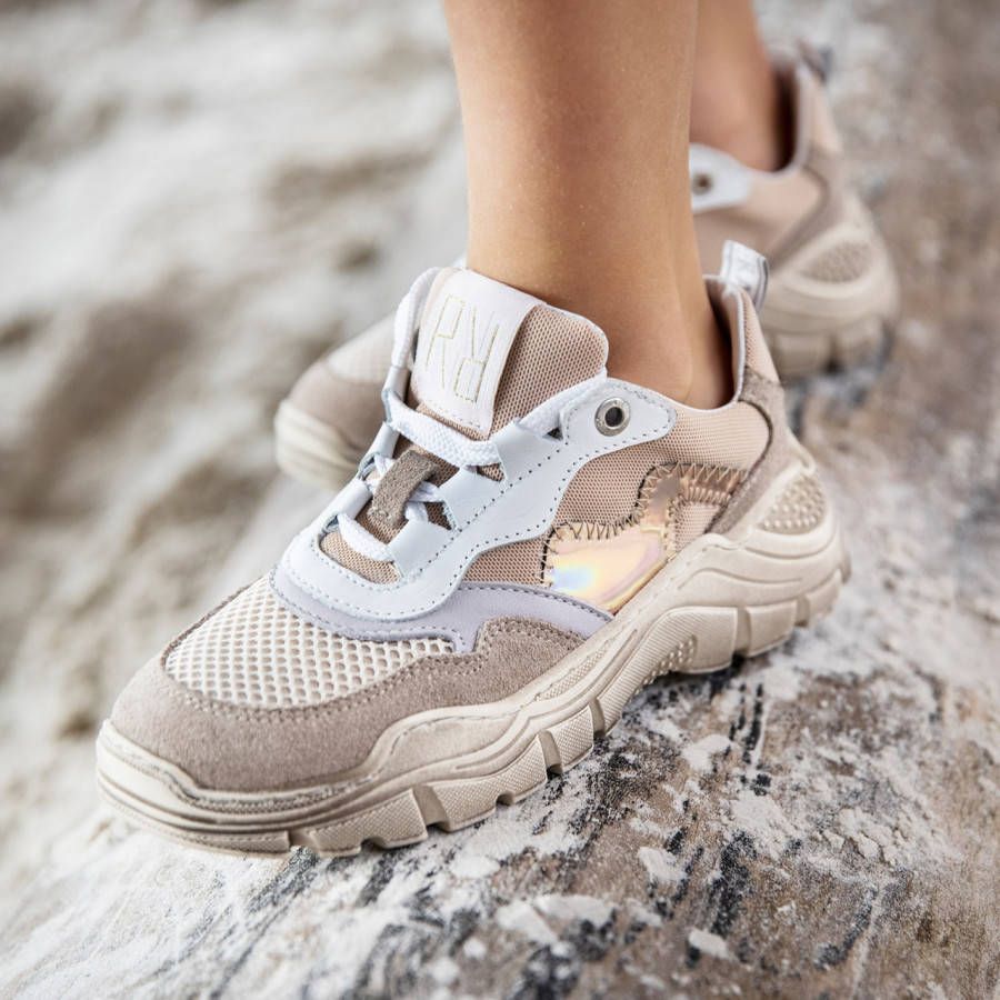 Red-Rag 13042 Lage sneakers Leren Sneaker Meisjes Beige - Foto 3