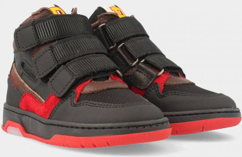 RED-RAG Hoge Zwarte Sneakers | 13627