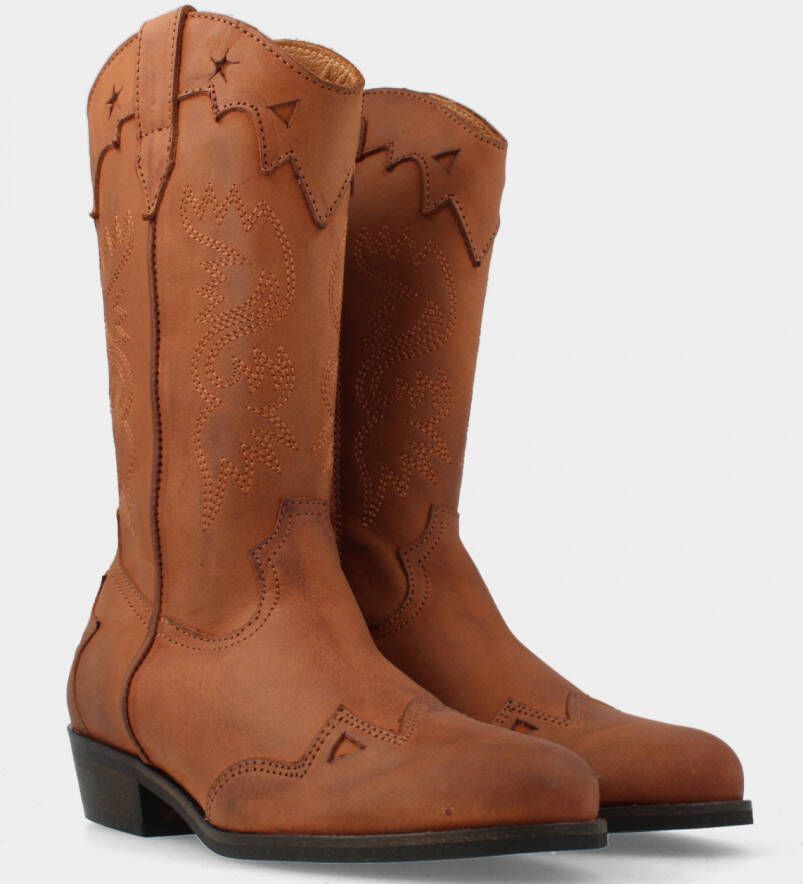 RED-RAG Cognac western boots | 11244