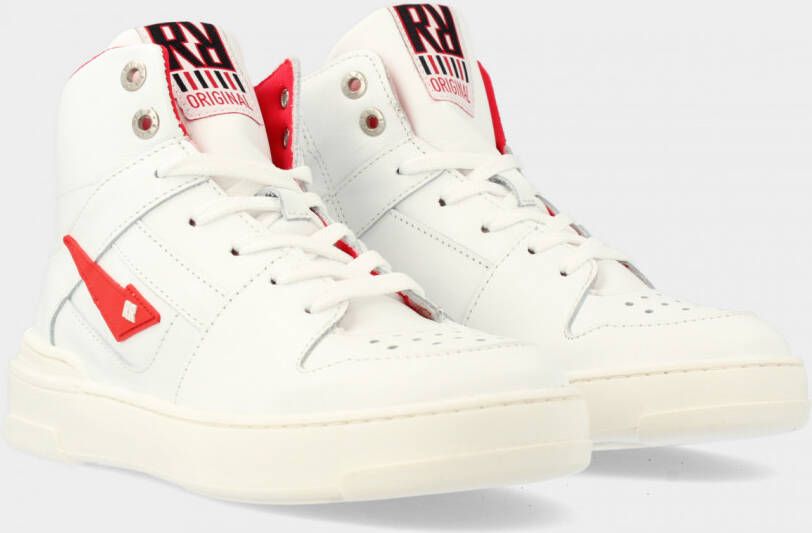RED-RAG Hoge Witte Sneakers | Red Rag 13611